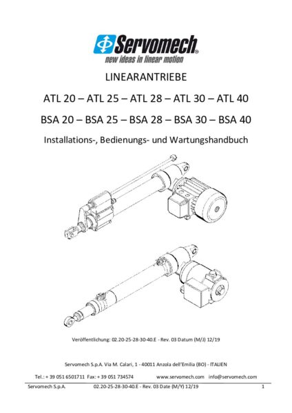 Betriebs- und Wartungsanleitung